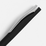 Ручка шариковая Pin Soft Touch, черная, фото 2