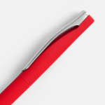 Ручка шариковая Pin Soft Touch, красная, фото 2