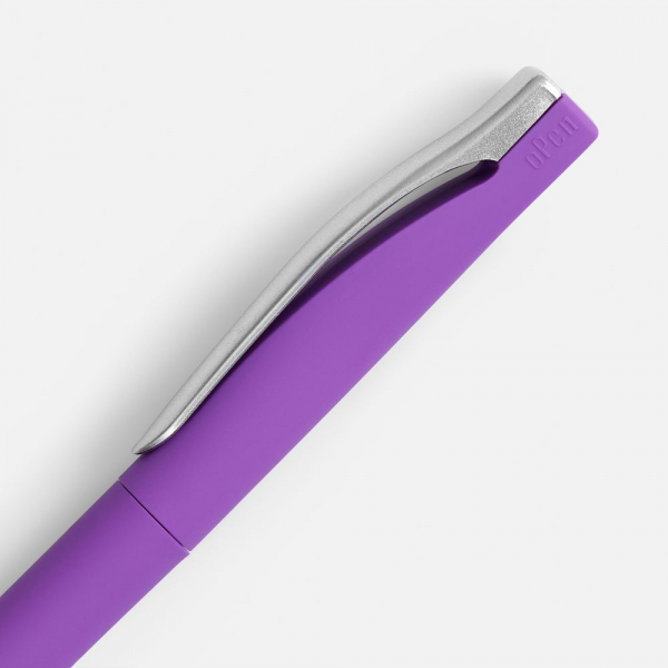 Ручка шариковая Pin Soft Touch, фиолетовая - купить оптом