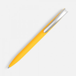Ручка шариковая Pin Soft Touch, желтая, фото 1