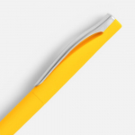 Ручка шариковая Pin Soft Touch, желтая, фото 2