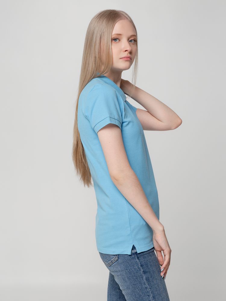 Рубашка поло женская Virma Lady, голубая - купить оптом