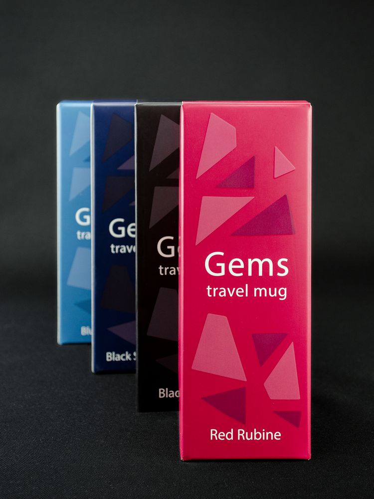 Термостакан Gems Black Morion, черный морион - купить оптом