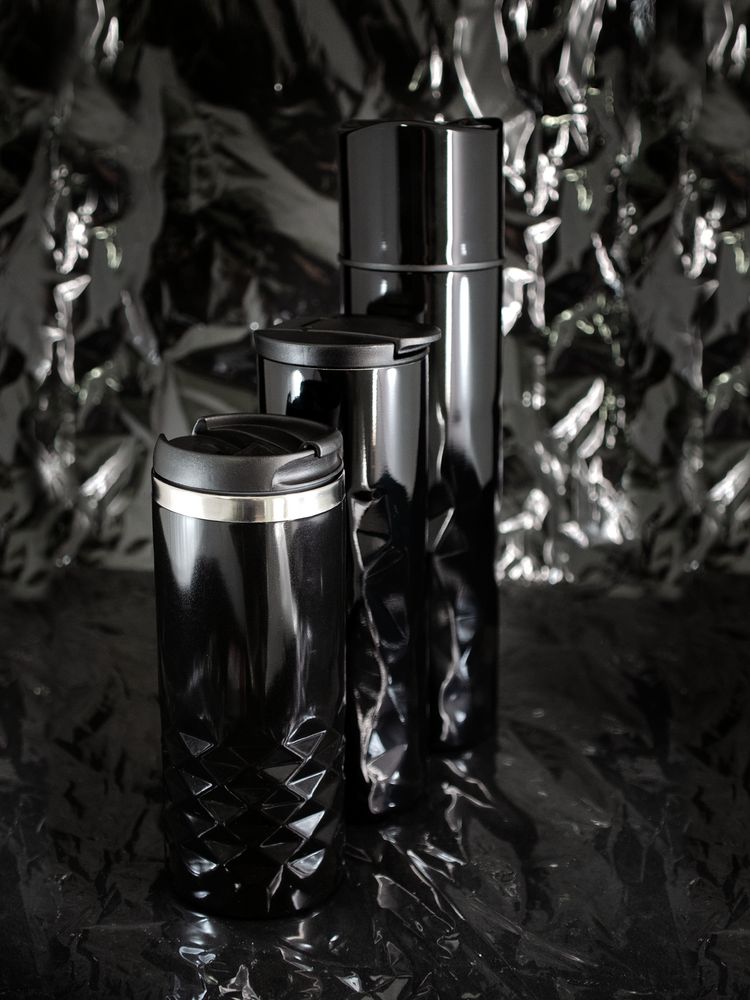 Термостакан Gems Black Morion, черный морион - купить оптом