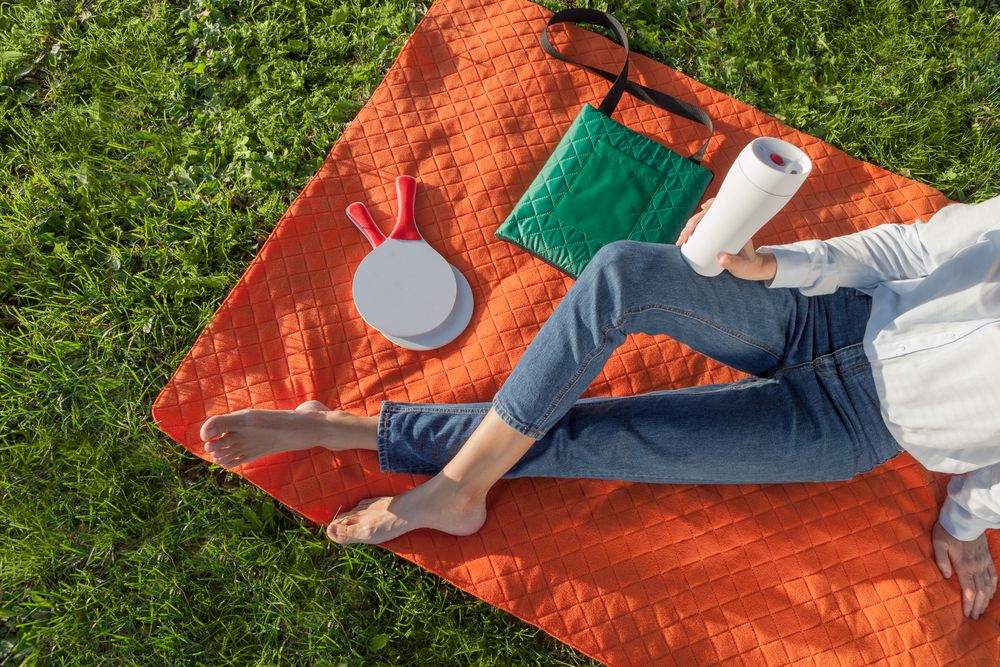 Плед для пикника Comfy, оранжевый - купить оптом