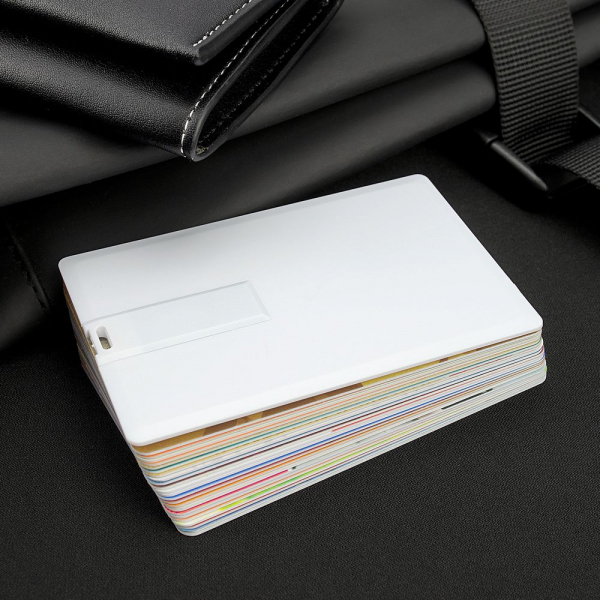 Флешка Card, 8 Гб, белая - купить оптом