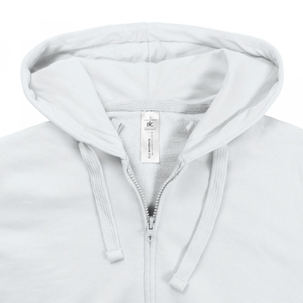 Толстовка женская Hooded Full Zip белая - купить оптом