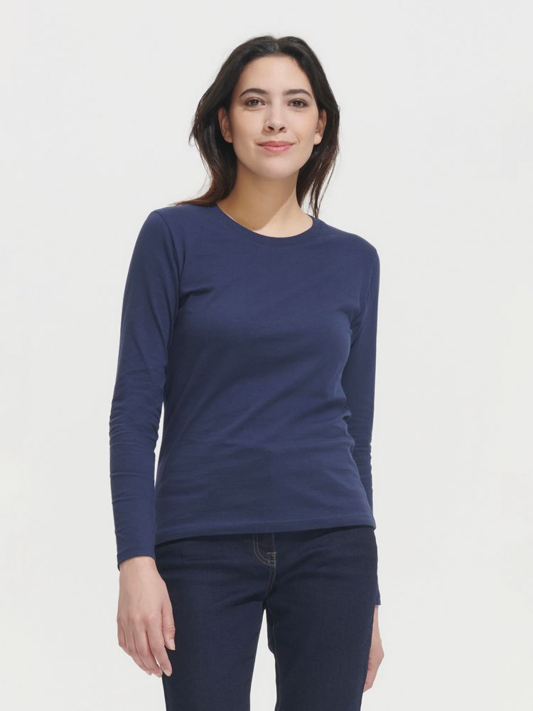 Футболка с длинным рукавом Imperial LSL Women, белая - купить оптом