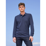Рубашка поло мужская с длинным рукавом Perfect LSL Men, белая, фото 3