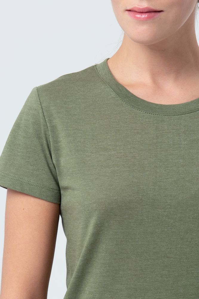 Футболка женская Regent Fit Women, меланж хаки - купить оптом