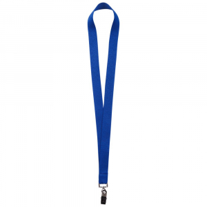 Лента для бейджа Neckband, синяя - купить оптом