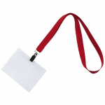 Лента для бейджа Neckband, красная, фото 1
