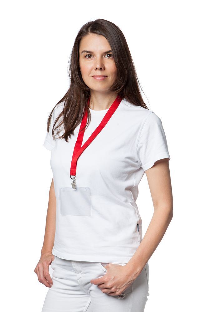 Лента для бейджа Neckband, красная - купить оптом