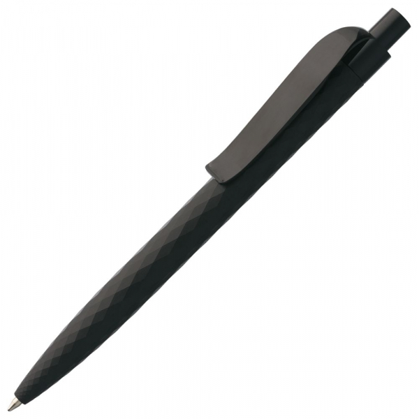 Ручка шариковая Prodir QS01 PRP-P Soft Touch, черная - купить оптом