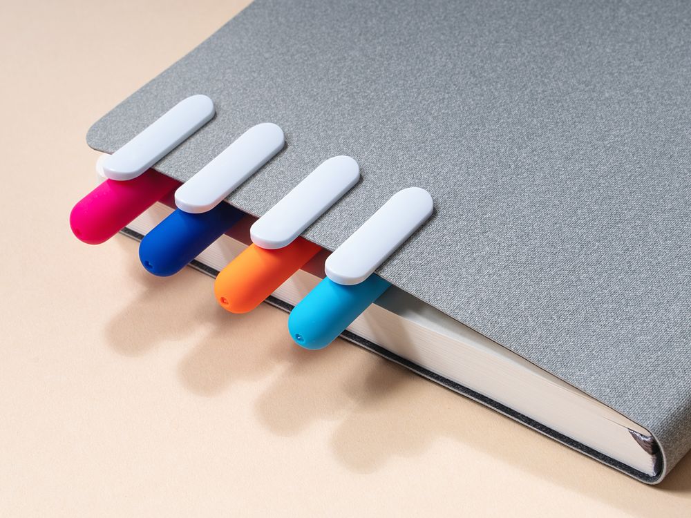 Ручка шариковая Swiper Soft Touch, неоново-оранжевая с белым - купить оптом