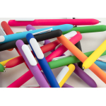 Ручка шариковая Swiper Soft Touch, красная с белым, фото 4