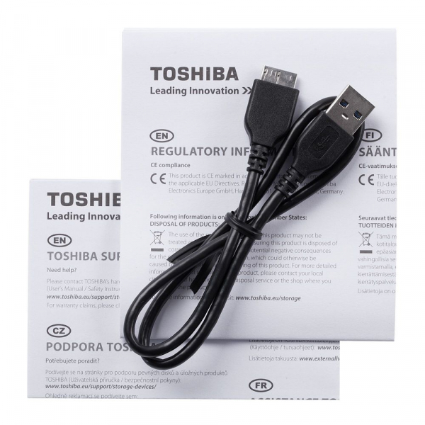 Внешний диск Toshiba Canvio, USB 3.0, 1Тб, черный - купить оптом