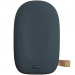 Аккумулятор с беспроводной зарядкой Pebble Wireless 9000 мАч, серо-синий, фото 2