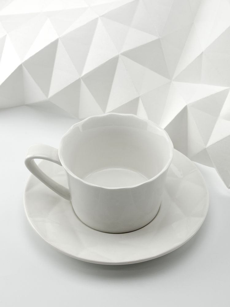 Чайная пара Diamante Bianco, белая - купить оптом