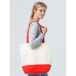 Холщовая сумка Shopaholic, красная, фото 4