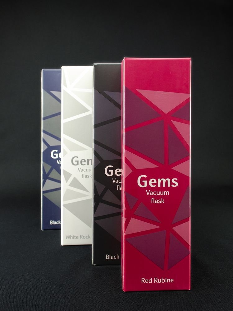 Термос Gems White Rock Сrystal, белый горный хрусталь - купить оптом