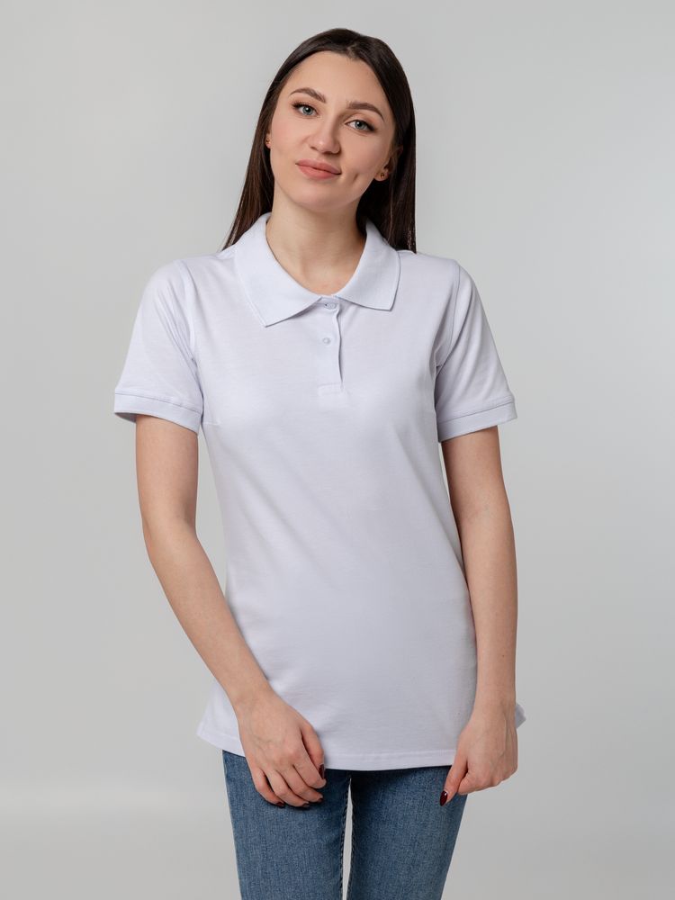 Рубашка поло женская Virma Stretch Lady, белая - купить оптом