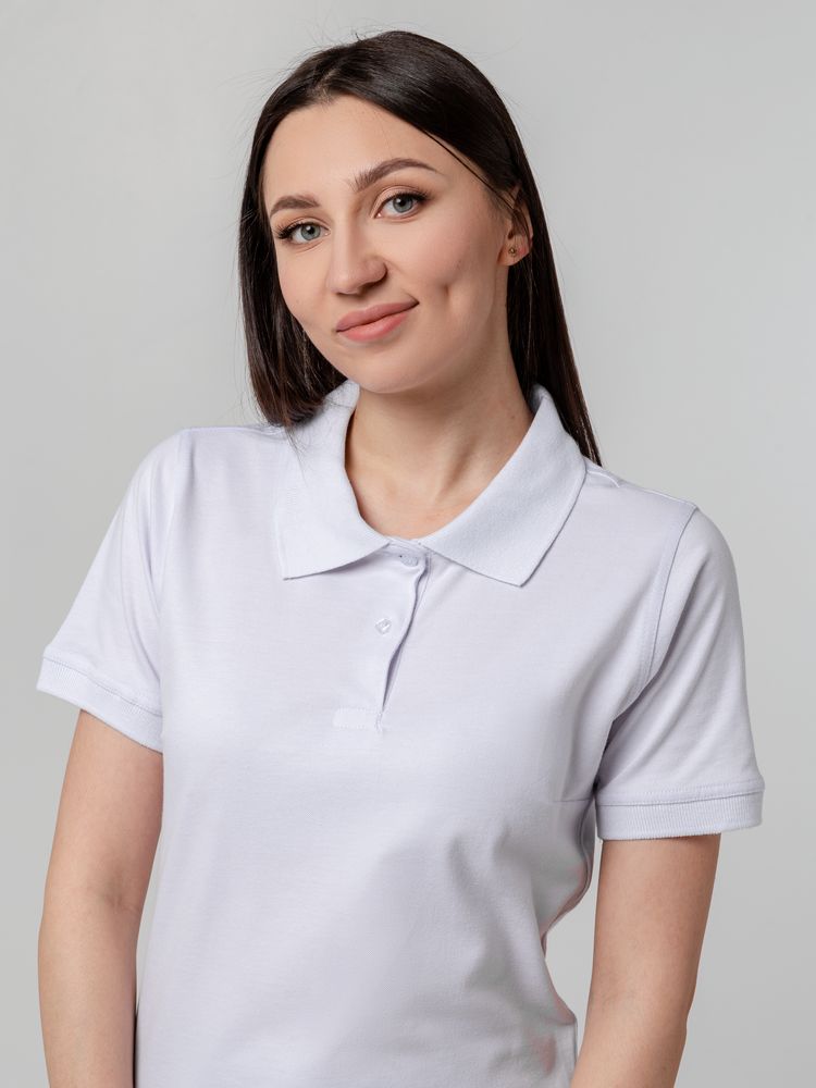 Рубашка поло женская Virma Stretch Lady, белая - купить оптом