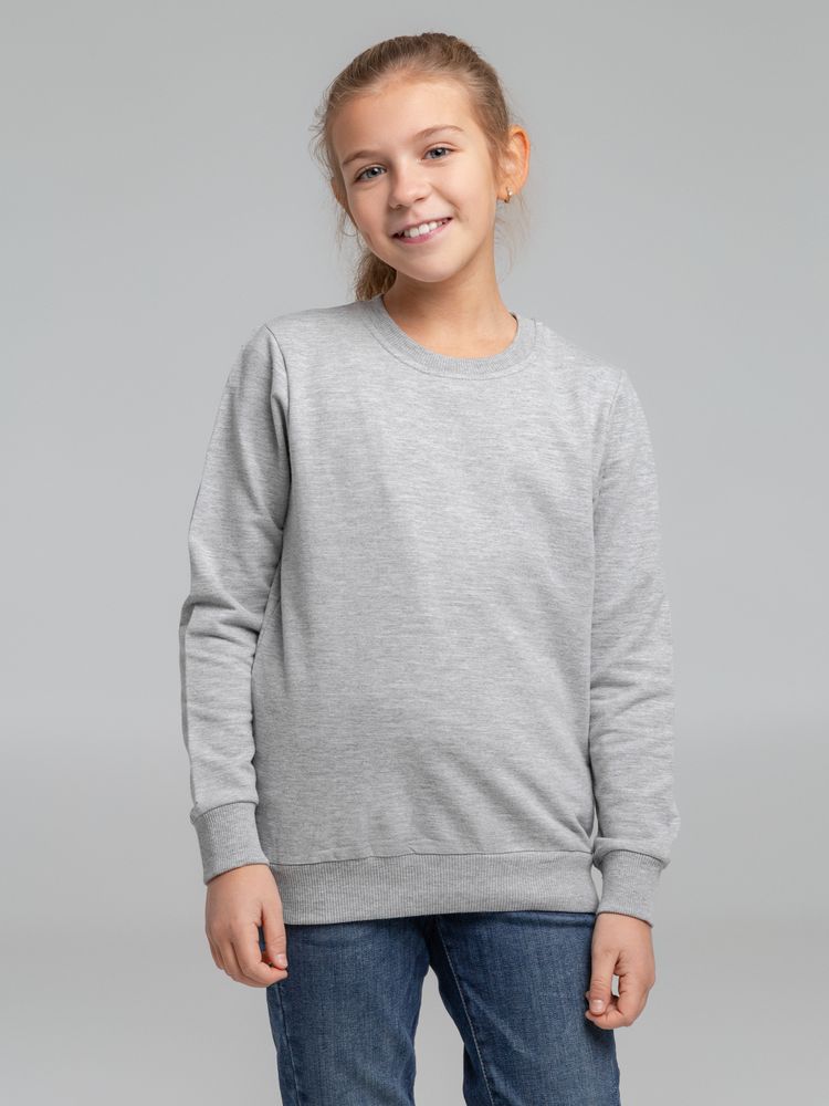 Свитшот детский Toima Kids, серый меланж - купить оптом