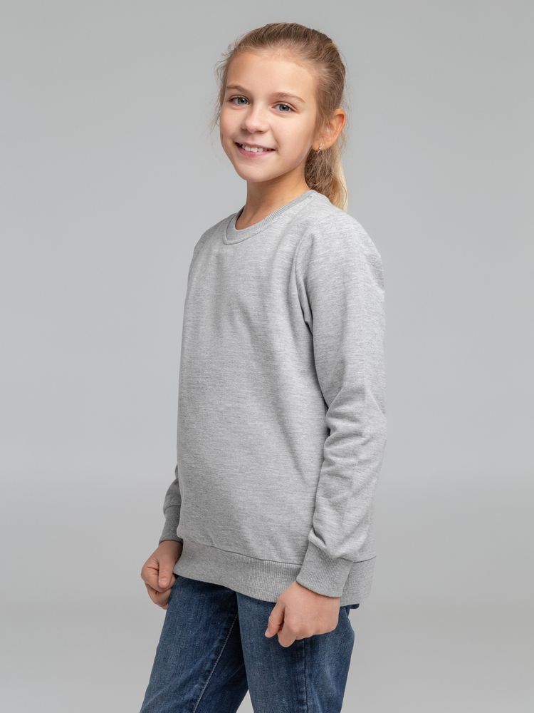 Свитшот детский Toima Kids, серый меланж - купить оптом