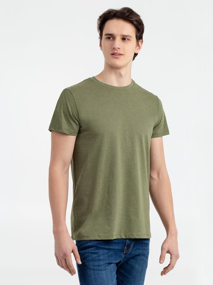 Футболка мужская Regent Fit 150, меланж хаки - купить оптом