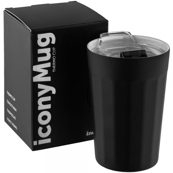 Термостакан iconyMug, черный - купить оптом