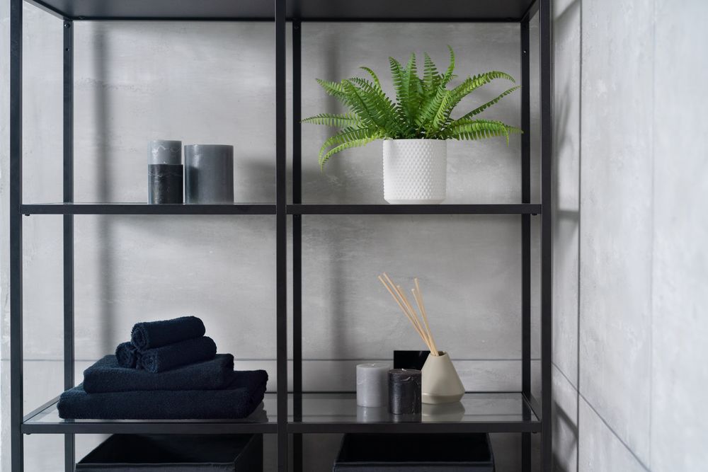 Полотенце отельное For Rooms, среднее, черное - купить оптом