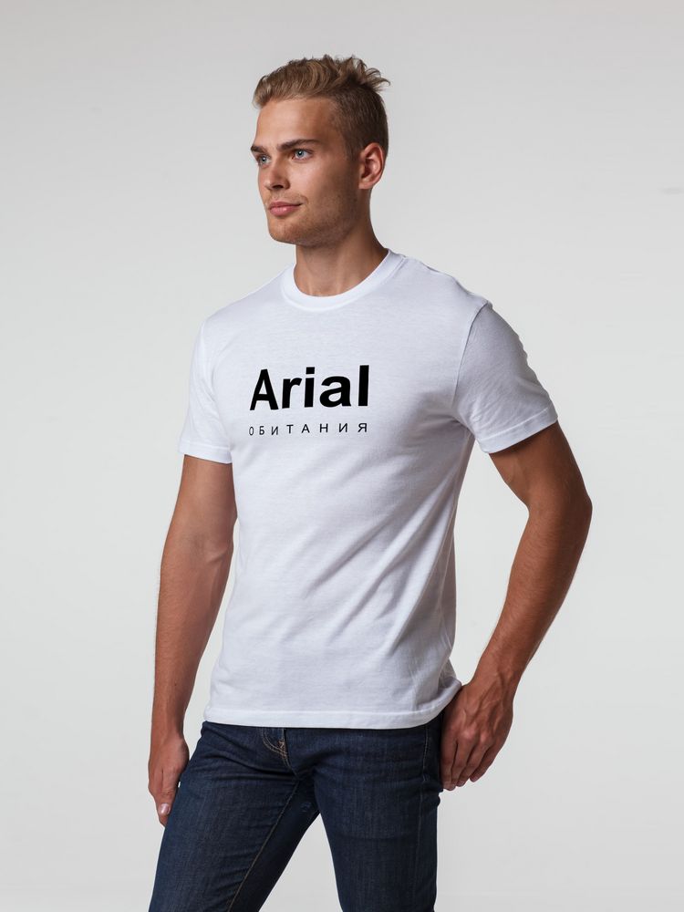 Футболка Arial обитания, белая - купить оптом