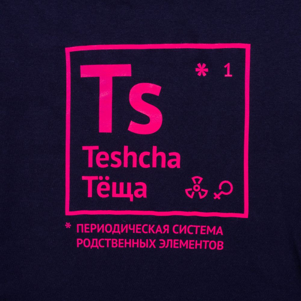 Футболка женская «Теща», темно-синяя - купить оптом