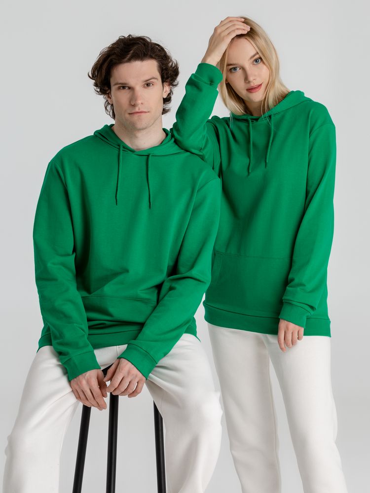 Толстовка с капюшоном унисекс Hoodie, зеленая - купить оптом