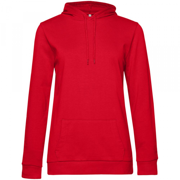 Толстовка с капюшоном женская Hoodie, красная - купить оптом