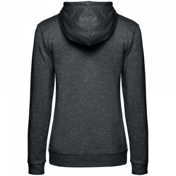 Толстовка с капюшоном женская Hoodie, серый меланж (антрацит) - купить оптом