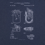 Футболка приталенная Old Patents. Lighter, синий меланж, фото 2