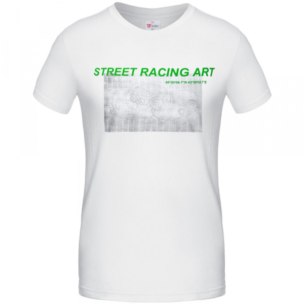 Футболка Street Racing Art, белая - купить оптом