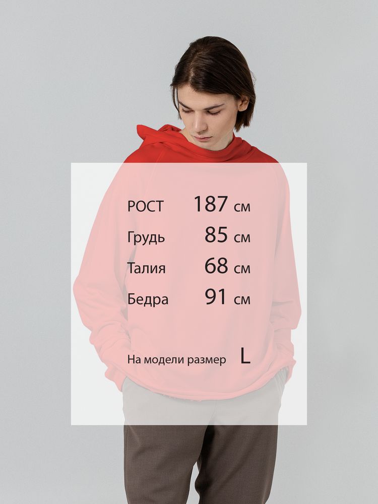 Худи унисекс Vozduh 1.0, красное - купить оптом