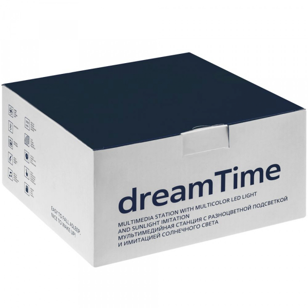 Лампа-колонка dreamTime для пробуждения светом и музыкой, черная - купить оптом