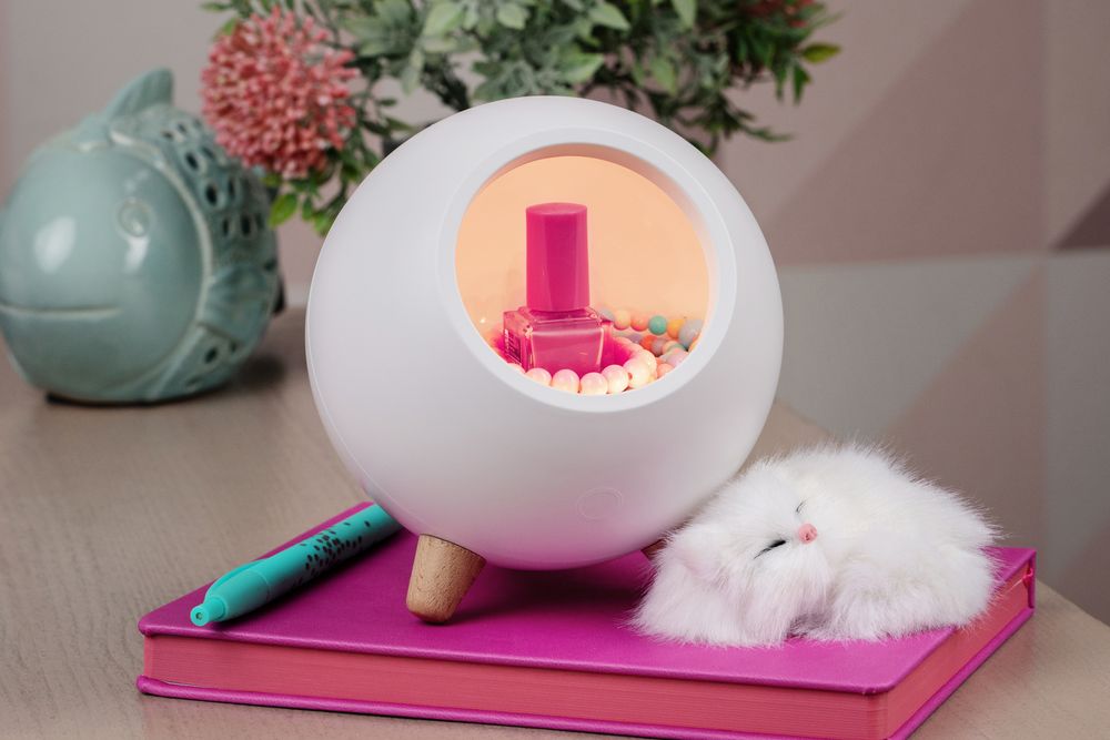 Беспроводная лампа-колонка Right Meow, белая - купить оптом
