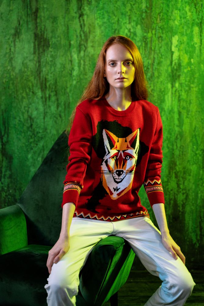 Джемпер Totem Fox, красный - купить оптом