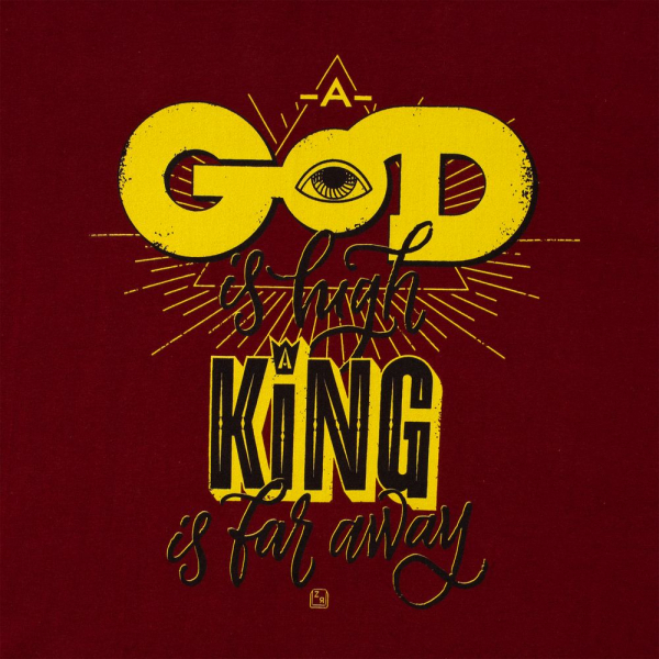 Футболка A God is High, гранатово-красная - купить оптом