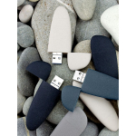 Флешка Pebble Universal, USB 3.0, серо-синяя, 32 Гб, фото 12