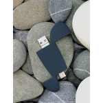 Флешка Pebble Universal, USB 3.0, серо-синяя, 32 Гб, фото 9
