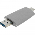 Флешка Pebble Universal, USB 3.0, серая, 64 Гб, фото 4