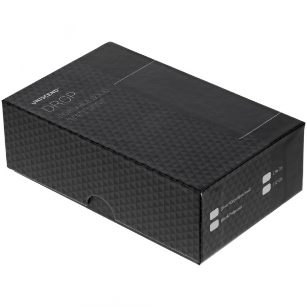 Портативный внешний диск SSD Uniscend Drop, 256 Гб, черный - купить оптом