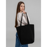 Сумка для покупок на молнии Shopaholic Zip, черная, фото 5