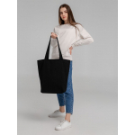 Сумка для покупок на молнии Shopaholic Zip, черная, фото 6